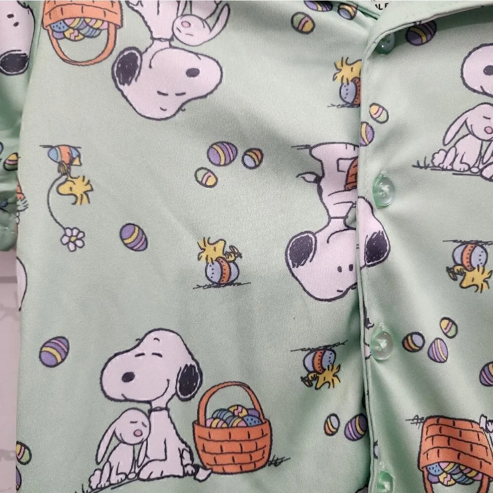 Nwt Peanuts Toddler Girls Easter Pajama Coat Set, 2-Piece